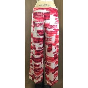 W by Worth patterned silk trousers pants